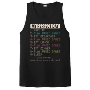 Funny My Perfect Day Play Video Games Gamer Gaming PosiCharge Competitor Tank