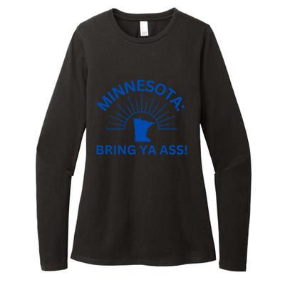 Funny Minnesota Pride Bring Ya Ass Great Gift Womens CVC Long Sleeve Shirt