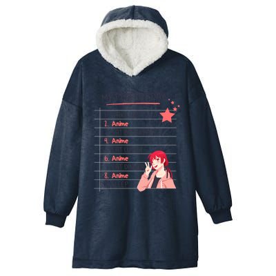 Funny My Perfect Day Anime Kawaii Gift Hooded Wearable Blanket