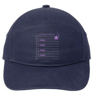 Funny My Perfect Day Anime Kawaii Gift 7-Panel Snapback Hat