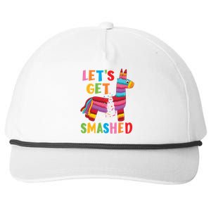 Funny Mexican Party Pinata LetS Get Smashed Gift Snapback Five-Panel Rope Hat