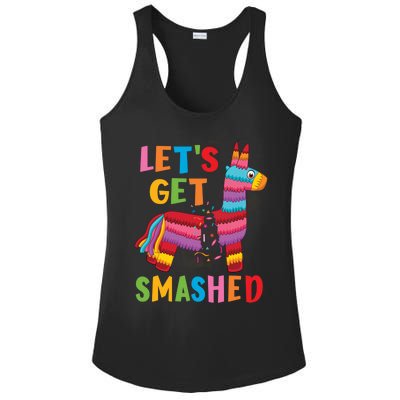 Funny Mexican Party Pinata LetS Get Smashed Gift Ladies PosiCharge Competitor Racerback Tank