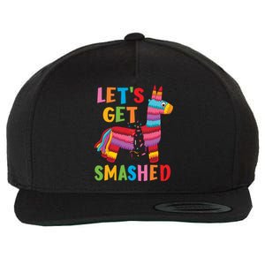 Funny Mexican Party Pinata LetS Get Smashed Gift Wool Snapback Cap