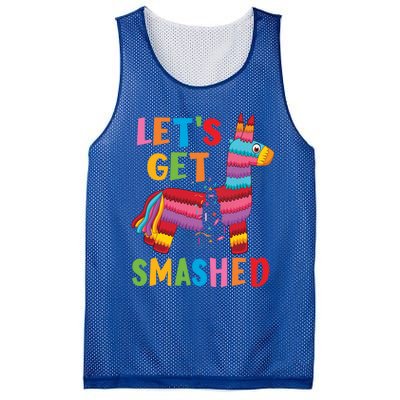 Funny Mexican Party Pinata LetS Get Smashed Gift Mesh Reversible Basketball Jersey Tank