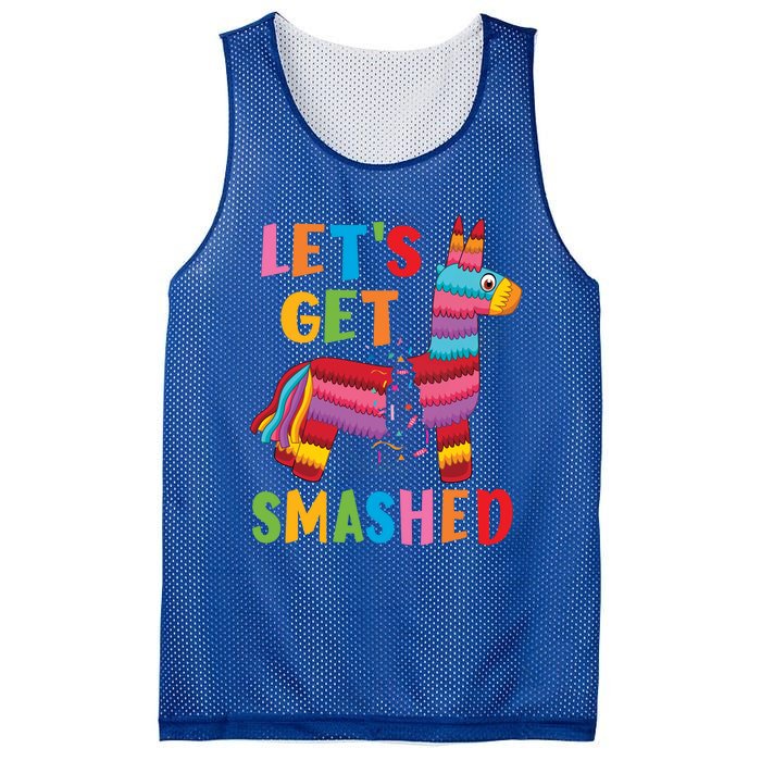 Funny Mexican Party Pinata LetS Get Smashed Gift Mesh Reversible Basketball Jersey Tank