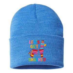 Funny Mexican Party Pinata LetS Get Smashed Gift Sustainable Knit Beanie