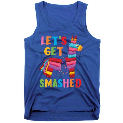 Funny Mexican Party Pinata LetS Get Smashed Gift Tank Top