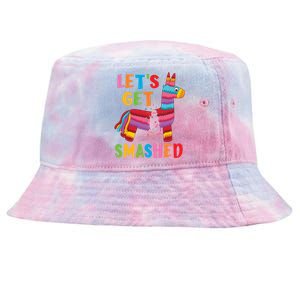 Funny Mexican Party Pinata LetS Get Smashed Gift Tie-Dyed Bucket Hat