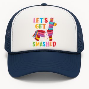 Funny Mexican Party Pinata LetS Get Smashed Gift Trucker Hat