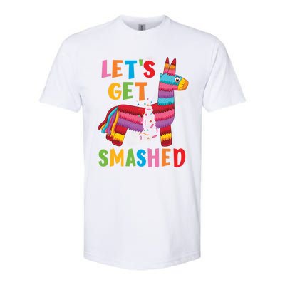 Funny Mexican Party Pinata LetS Get Smashed Gift Softstyle CVC T-Shirt