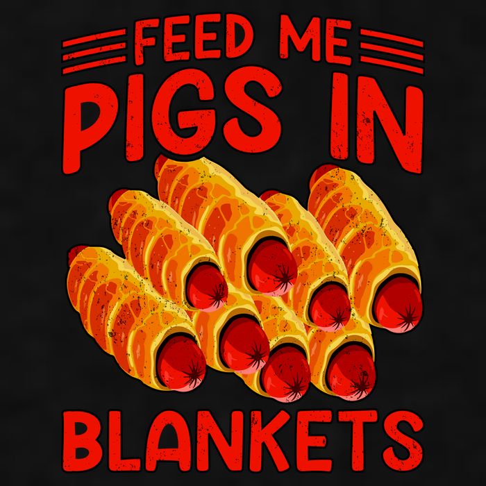 Feed Me Pigs In Blankets Ladies PosiCharge Tri-Blend Wicking Tank