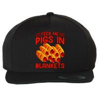Feed Me Pigs In Blankets Wool Snapback Cap