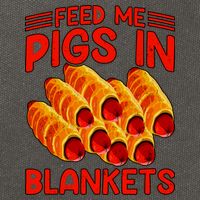 Feed Me Pigs In Blankets Cotton Canvas Backpack