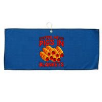Feed Me Pigs In Blankets Large Microfiber Waffle Golf Towel