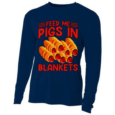 Feed Me Pigs In Blankets Cooling Performance Long Sleeve Crew