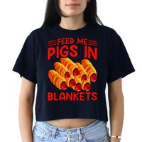 Feed Me Pigs In Blankets Crop Top