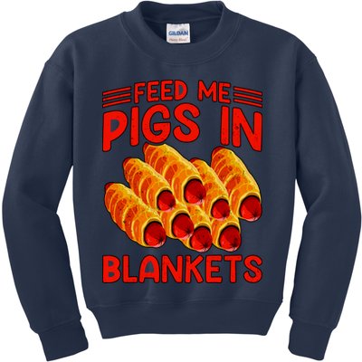 Feed Me Pigs In Blankets Kids Sweatshirt
