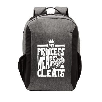 Funny My Princess Wears Cleats Gift For Softball Moms Dads Gift Vector Backpack