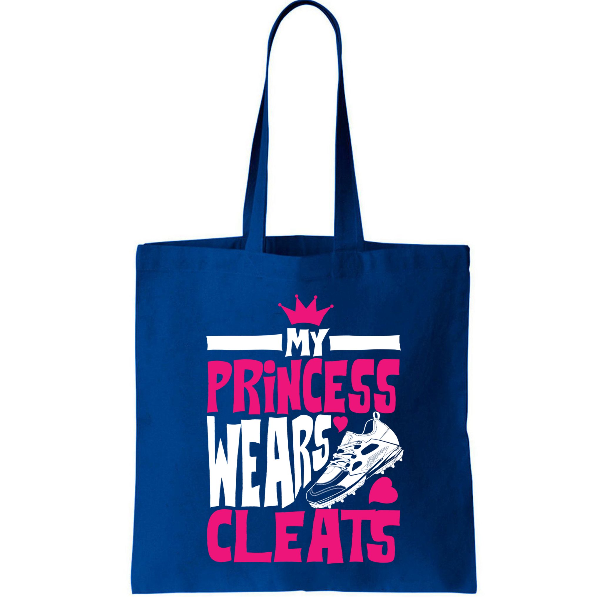Funny My Princess Wears Cleats Gift For Softball Moms Dads Gift Bag