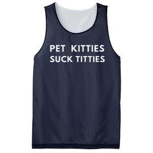 Funny Meme  Pet Kitties Suck Titties Joke Mesh Reversible Basketball Jersey Tank