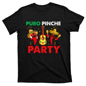 Funny Mexican Puro Pinche Party Pari Funny Retro T-Shirt