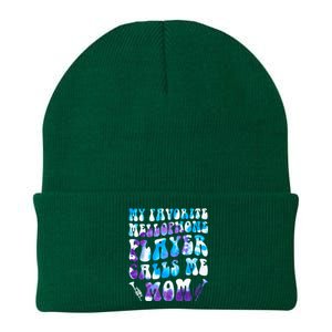 Favorite Mellophone Player Calls Me Mom Musical Instruments Knit Cap Winter Beanie