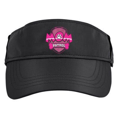 Funny Mom Patrol Dog Puppy Mom Patrol T Adult Drive Performance Visor