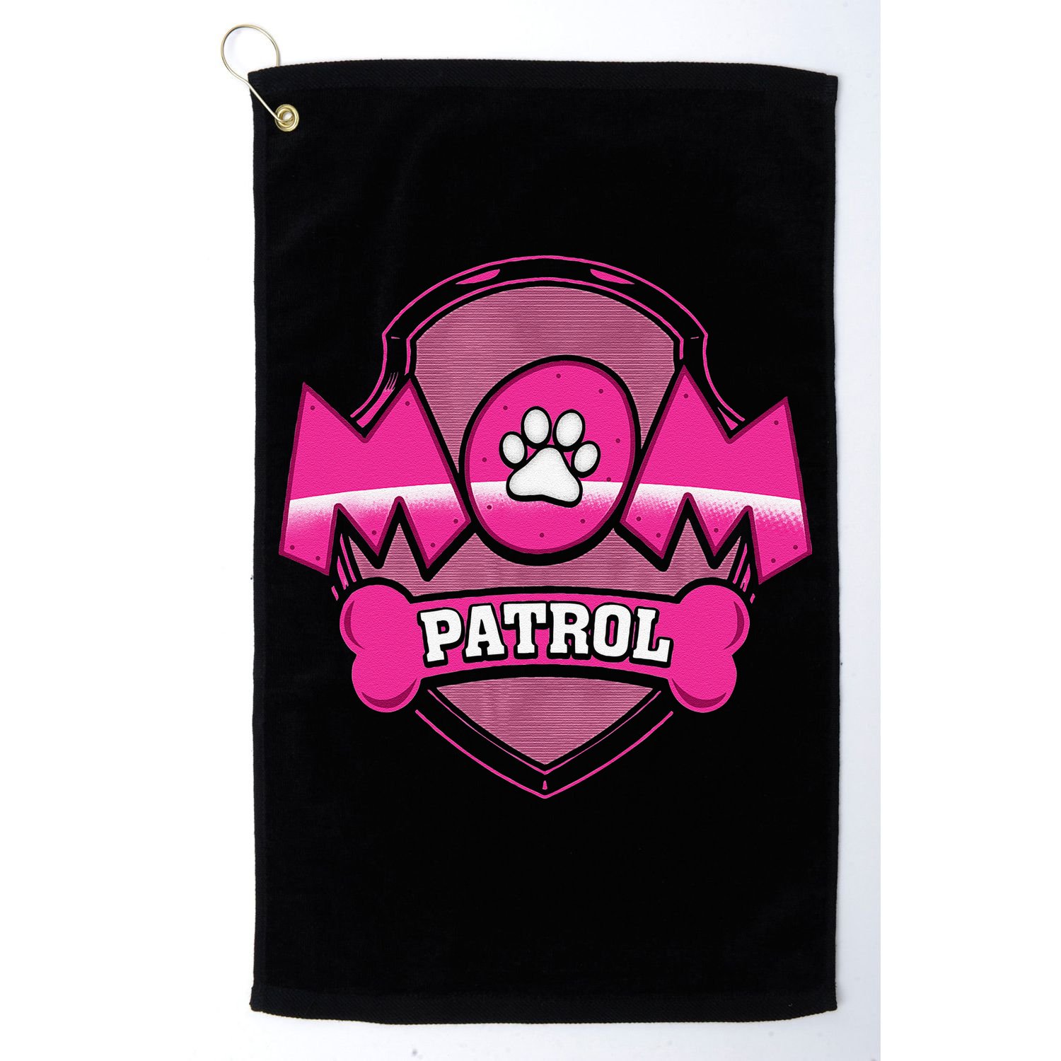 Funny Mom Patrol Dog Puppy Mom Patrol T Golf Towel