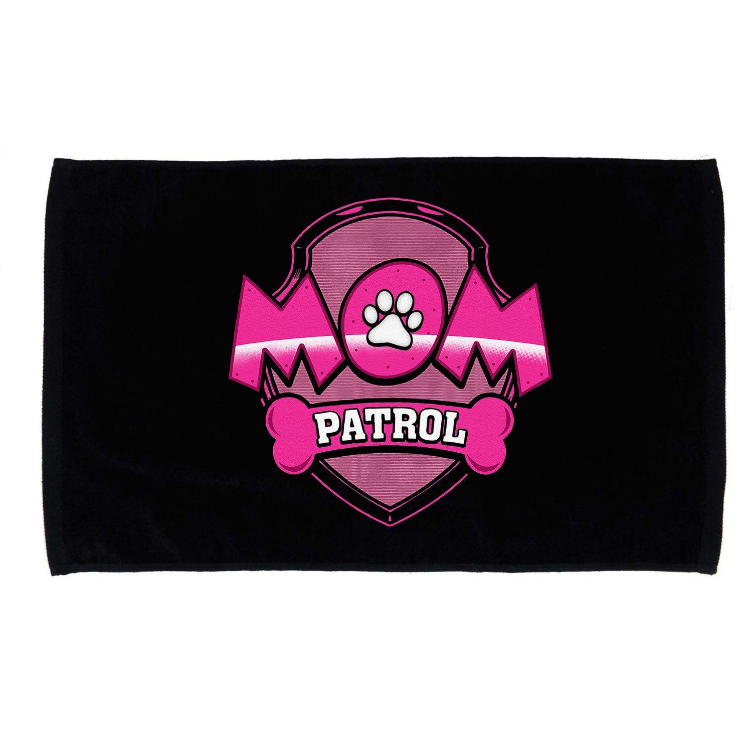 Funny Mom Patrol Dog Puppy Mom Patrol T Microfiber Hand Towel