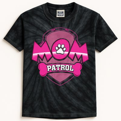 Funny Mom Patrol Dog Puppy Mom Patrol T Kids Tie-Dye T-Shirt