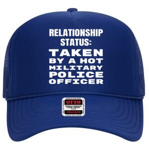 Funny Military Police Friend Friend Wife Husband Gift High Crown Mesh Back Trucker Hat