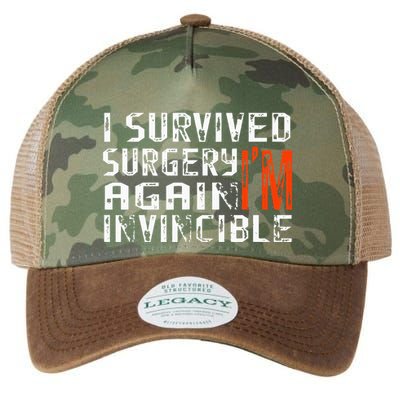 Funny Multiple Post Surgery Get Well Soon Legacy Tie Dye Trucker Hat