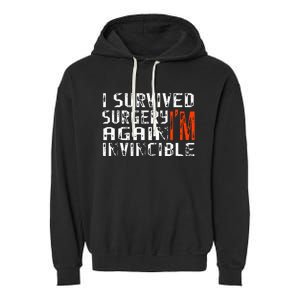 Funny Multiple Post Surgery Get Well Soon Garment-Dyed Fleece Hoodie