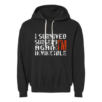 Funny Multiple Post Surgery Get Well Soon Garment-Dyed Fleece Hoodie
