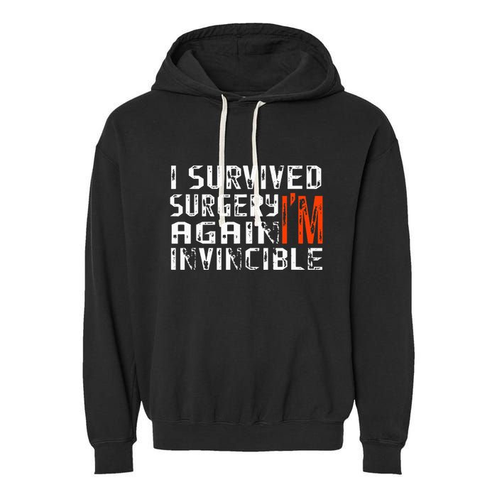 Funny Multiple Post Surgery Get Well Soon Garment-Dyed Fleece Hoodie