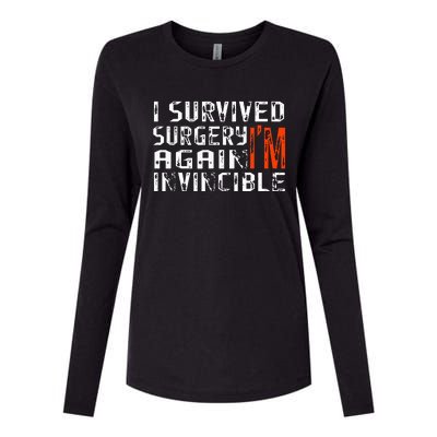 Funny Multiple Post Surgery Get Well Soon Womens Cotton Relaxed Long Sleeve T-Shirt