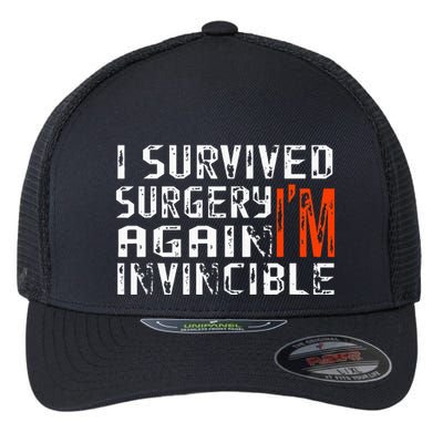 Funny Multiple Post Surgery Get Well Soon Flexfit Unipanel Trucker Cap