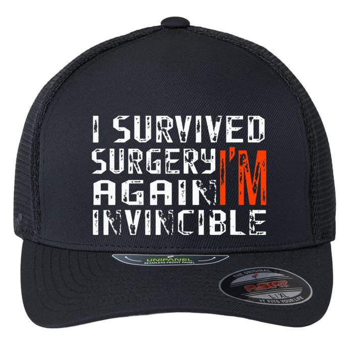 Funny Multiple Post Surgery Get Well Soon Flexfit Unipanel Trucker Cap