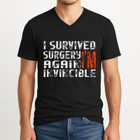 Funny Multiple Post Surgery Get Well Soon V-Neck T-Shirt