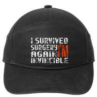 Funny Multiple Post Surgery Get Well Soon 7-Panel Snapback Hat