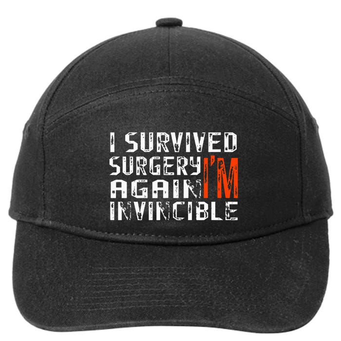 Funny Multiple Post Surgery Get Well Soon 7-Panel Snapback Hat