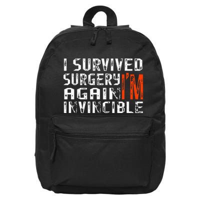 Funny Multiple Post Surgery Get Well Soon 16 in Basic Backpack