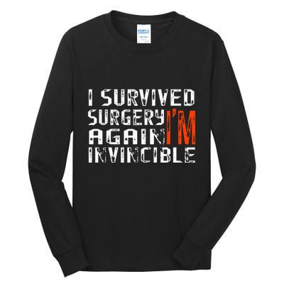 Funny Multiple Post Surgery Get Well Soon Tall Long Sleeve T-Shirt