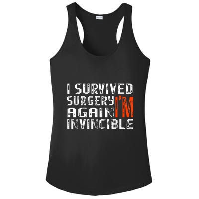 Funny Multiple Post Surgery Get Well Soon Ladies PosiCharge Competitor Racerback Tank