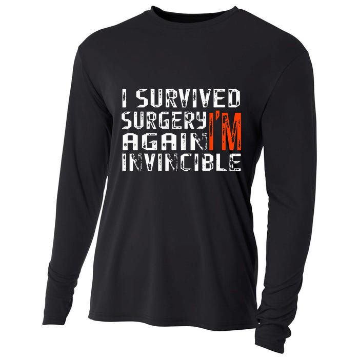 Funny Multiple Post Surgery Get Well Soon Cooling Performance Long Sleeve Crew