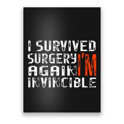 Funny Multiple Post Surgery Get Well Soon Poster