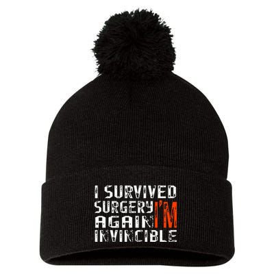 Funny Multiple Post Surgery Get Well Soon Pom Pom 12in Knit Beanie