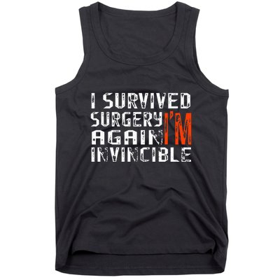 Funny Multiple Post Surgery Get Well Soon Tank Top