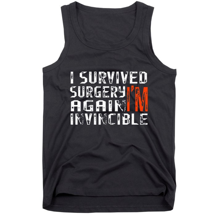 Funny Multiple Post Surgery Get Well Soon Tank Top