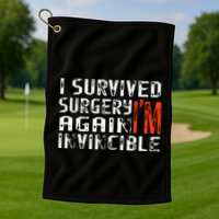 Funny Multiple Post Surgery Get Well Soon Golf Towel
